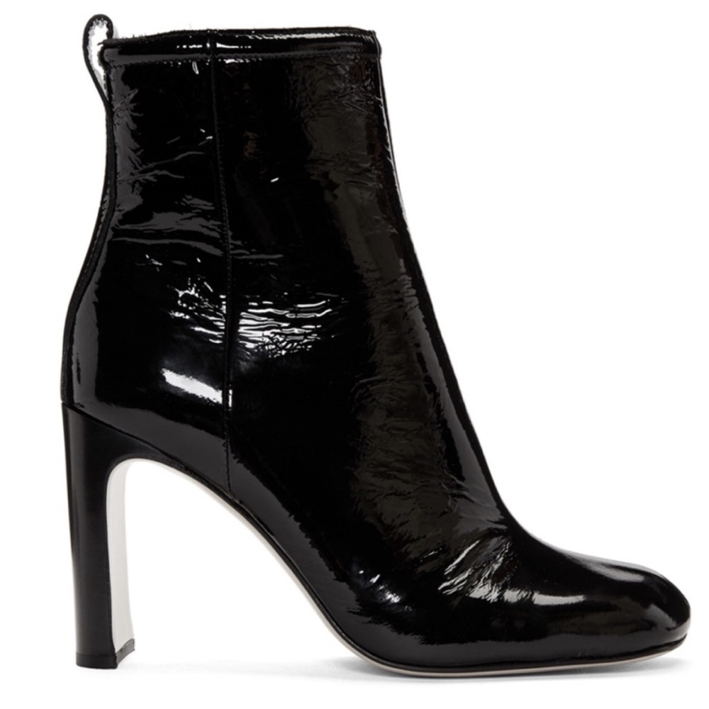 NEW NIB Rag & Bone Ellis Boot In Black Patent Leather